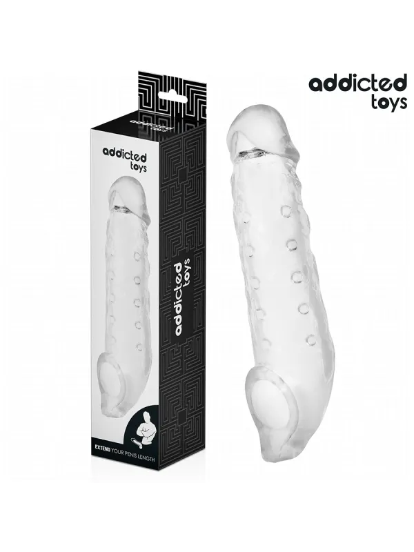 Addicted Toys - Estensione Pene Trasparente Taglia S 23 Cm - Addicted Toys - Guaine e Prolunghe | erosidea.com