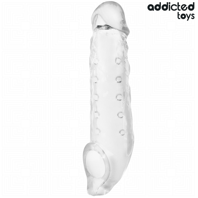 Addicted Toys - Estensione Pene Trasparente Taglia S 23 Cm - Addicted Toys - Guaine e Prolunghe | erosidea.com