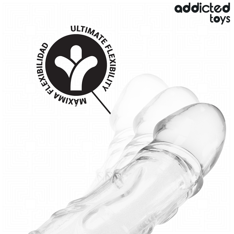 Guaina Addicted Toys Penis Extender Trasparente - Addicted Toys - Guaine e Prolunghe | erosidea.com