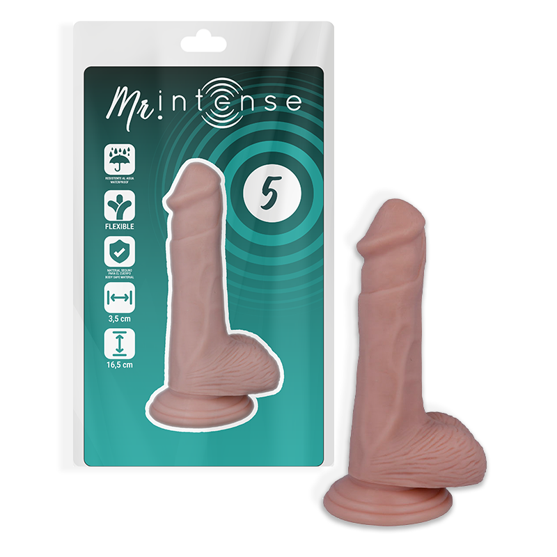 Mr Intense - 5 Dildo Realistico 16.5 cm x 3.5 cm - MR. INTENSE - Dildo Realistici | erosidea.com