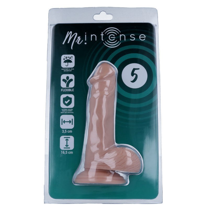 Mr Intense - 5 Dildo Realistico 16.5 cm x 3.5 cm - MR. INTENSE - Dildo Realistici | erosidea.com