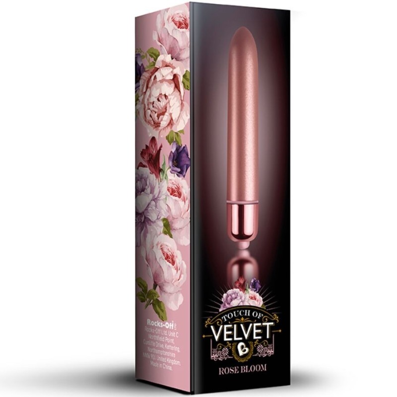 Rocks-Off - Vibrante Bullet Touch Of Velvet Rose Bloom 10 Velocit€ - ROCKS-OFF - Vibratori Mini | erosidea.com