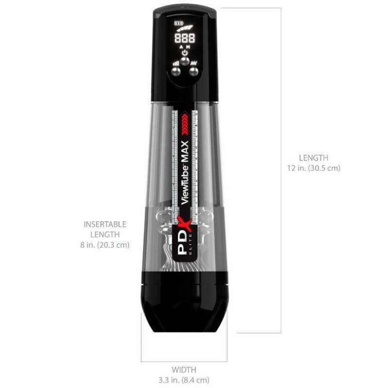 Pdx Elite - Viewtube Max View Masturbatore Automatico Con Aspirazione Trasparente - PDX Elite - Masturbatori | erosidea.com