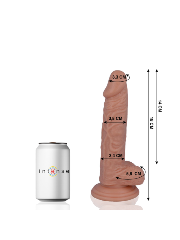 Mr Intense - 11 Dildo Realistico 18 cm x 3.8 cm - MR. INTENSE - Dildo Realistici | erosidea.com