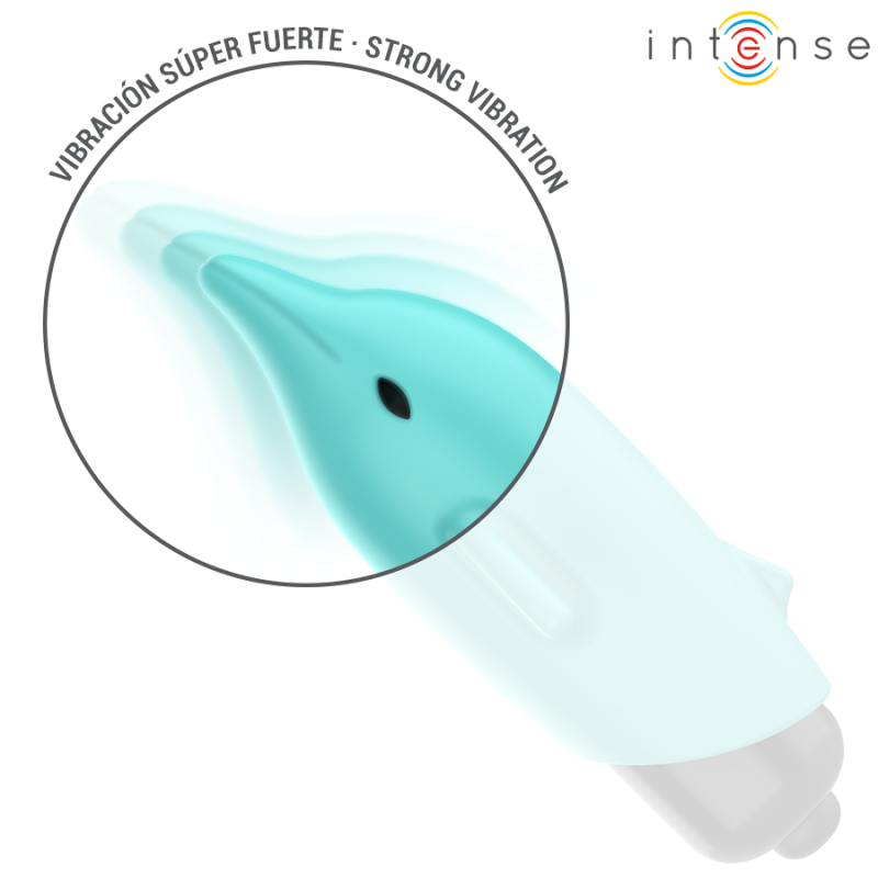 Intense - Echo Vibrante Bullet Delfino Blu 8 X 47 Cm - INTENSE FUN - Vibratori Mini | erosidea.com