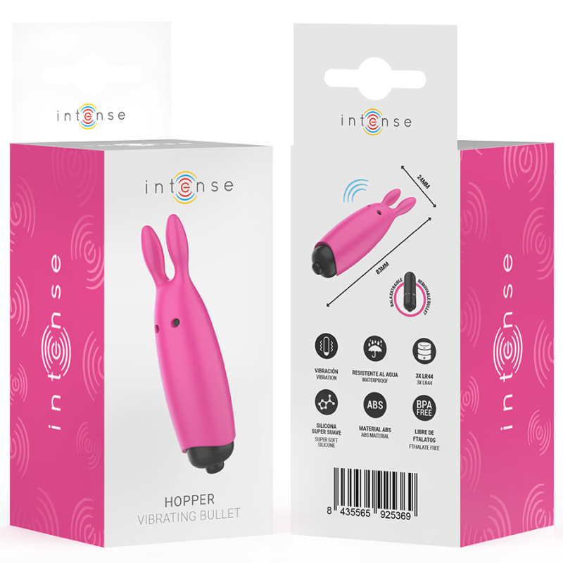 Intense - Hopper Rosa Vibrante Bullet 83 X 24 Cm - INTENSE FUN - Vibratori Mini | erosidea.com