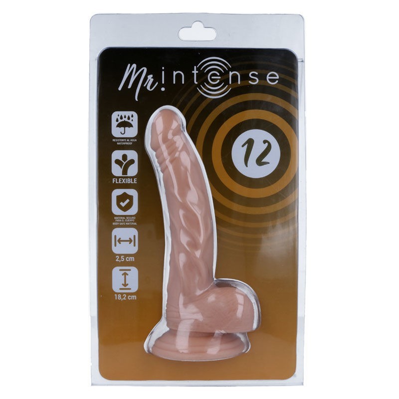 Mr Intense - 12 Dildo Realistico 18.2 cm x 2.5 cm - MR. INTENSE - Dildo Realistici | erosidea.com