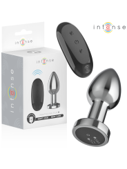 Intense - Plug Anale 10 Vibrazioni Metallo Con Telecomando M - INTENSE ANAL TOYS - Plug e Catene Anali | erosidea.com