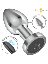 Intense - Plug Anale 10 Vibrazioni Metallo Con Telecomando M - INTENSE ANAL TOYS - Plug e Catene Anali | erosidea.com