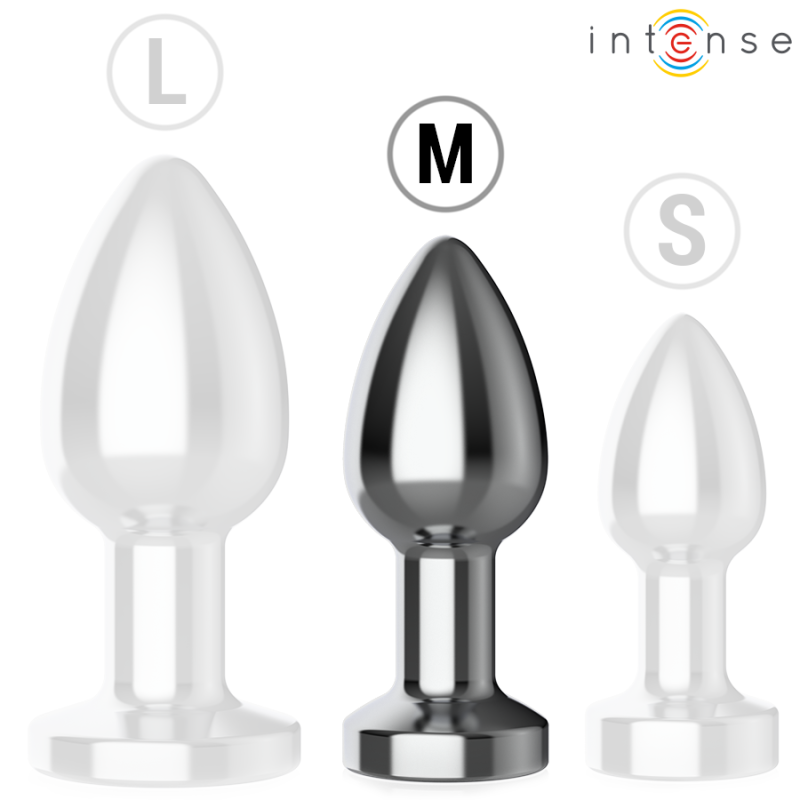 Intense - Plug Anale 10 Vibrazioni Metallo Con Telecomando M - INTENSE ANAL TOYS - Plug e Catene Anali | erosidea.com