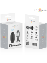 Intense - Plug Anale 10 Vibrazioni Metallo Con Telecomando M - INTENSE ANAL TOYS - Plug e Catene Anali | erosidea.com