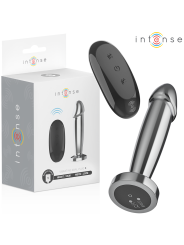 Intense - Anal Plug 10 Vibrazioni Dildo Metallo Con Telecomando S - INTENSE ANAL TOYS - Dildo | erosidea.com