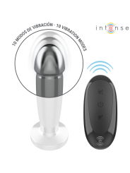 Intense - Anal Plug 10 Vibrazioni Dildo Metallo Con Telecomando S - INTENSE ANAL TOYS - Dildo | erosidea.com