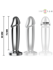 Intense - Anal Plug 10 Vibrazioni Dildo Metallo Con Telecomando S - INTENSE ANAL TOYS - Dildo | erosidea.com