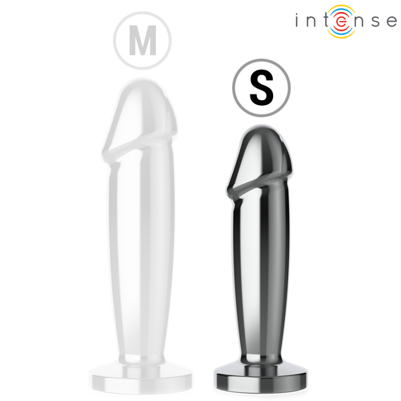 Intense - Anal Plug 10 Vibrazioni Dildo Metallo Con Telecomando S - INTENSE ANAL TOYS - Dildo | erosidea.com