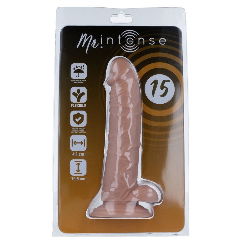 Mr Intense - 15 Dildo Realistico 19.5 cm x 4.1 cm - MR. INTENSE - Dildo Realistici | erosidea.com