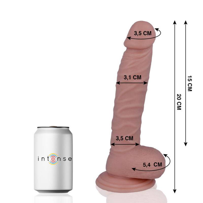 Mr Intense - 19 Dildo Realistico 20 cm x 3.1 cm - MR. INTENSE - Dildo Realistici | erosidea.com