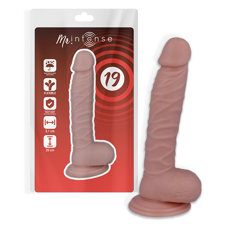 Mr Intense - 19 Dildo Realistico 20 cm x 3.1 cm - MR. INTENSE - Dildo Realistici | erosidea.com