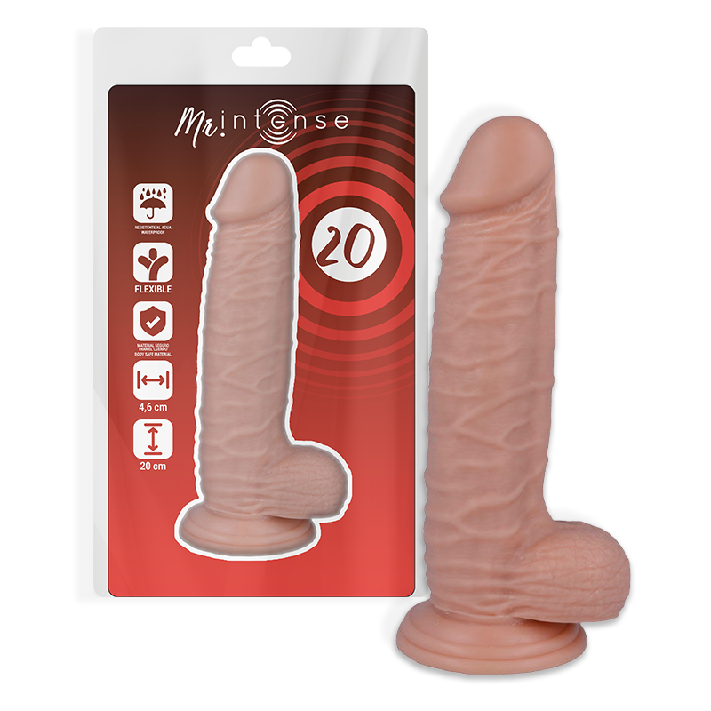 Mr Intense - 20 Dildo Realistico 20 cm x 4.6 cm - MR. INTENSE - Dildo Realistici | erosidea.com