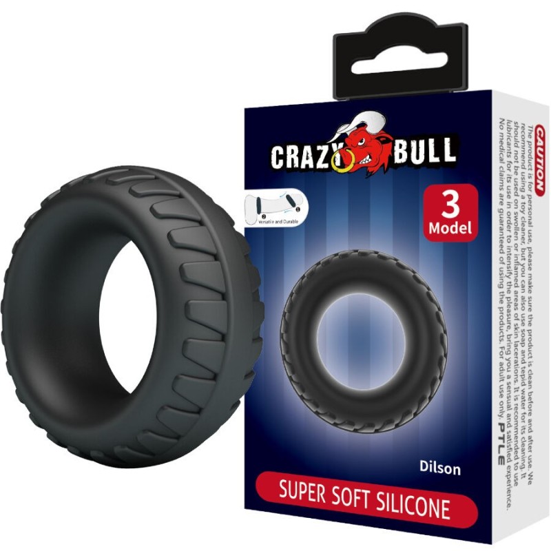 Crazy Bull - Dilson Anello In Silicone Modello 3 - CRAZY BULL - Anelli Fallici | erosidea.com