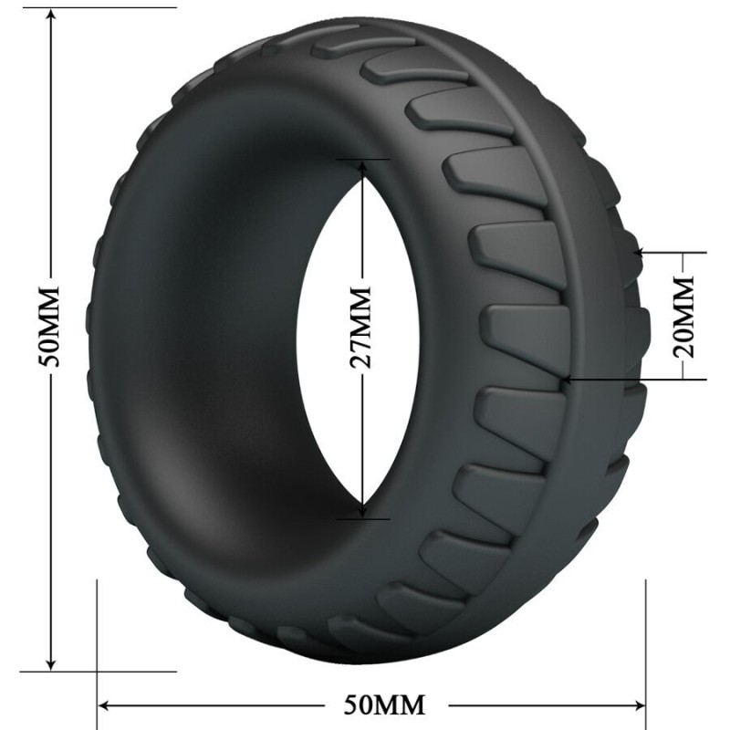 Crazy Bull - Dilson Anello In Silicone Modello 3 - CRAZY BULL - Anelli Fallici | erosidea.com