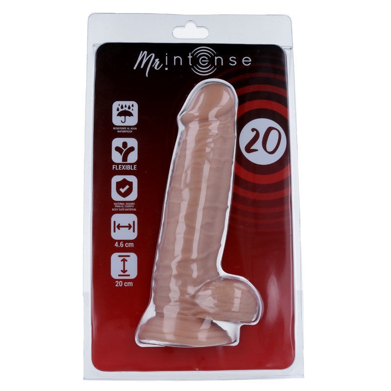 Mr Intense - 20 Dildo Realistico 20 cm x 4.6 cm - MR. INTENSE - Dildo Realistici | erosidea.com
