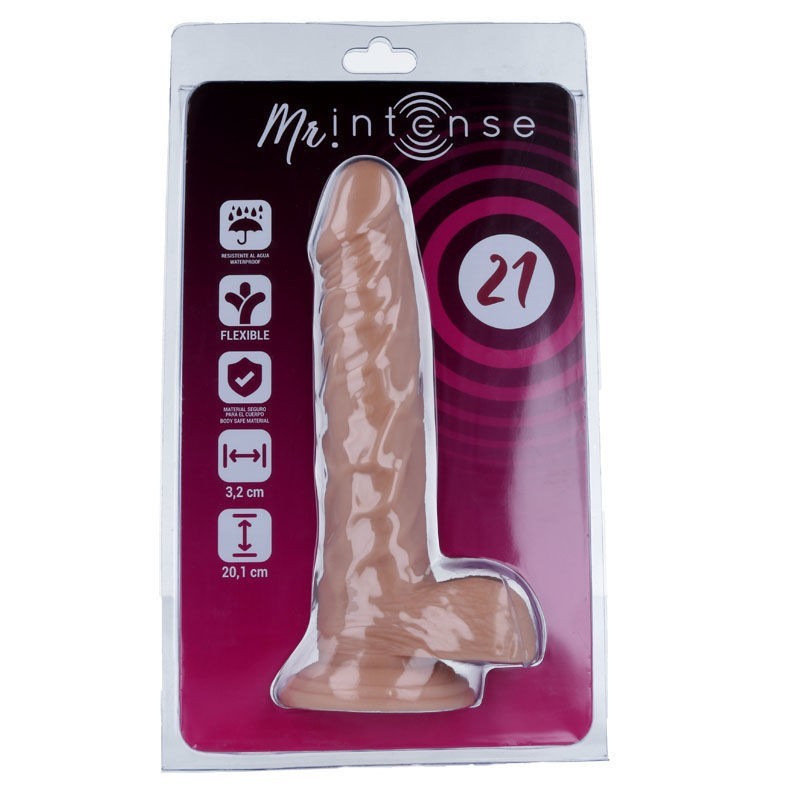 Mr Intense - 21 Dildo Realistico 20.1 cm x 3.2 cm - MR. INTENSE - Dildo Realistici | erosidea.com
