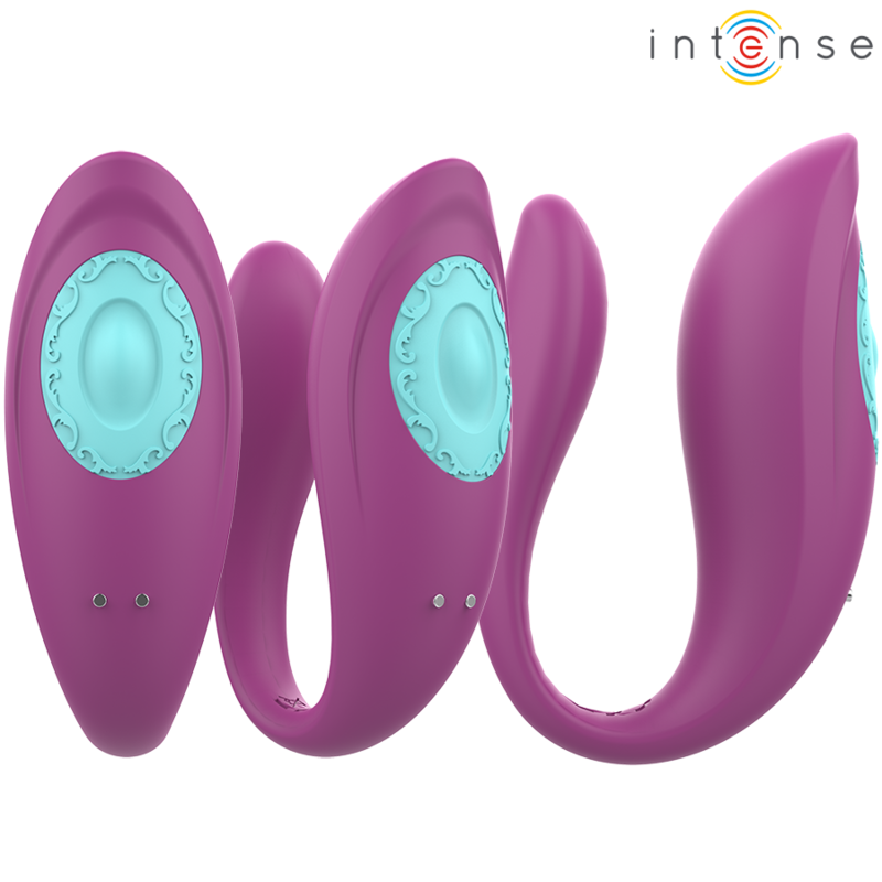 Intense - Annie Vibratore E Stimolatore A Forma Di U Telecomando Viola - INTENSE COUPLES TOYS - Vibratori | erosidea.com
