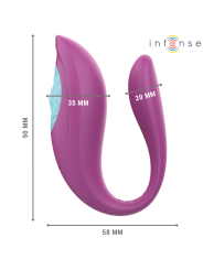 Intense - Annie Vibratore E Stimolatore A Forma Di U Telecomando Viola - INTENSE COUPLES TOYS - Vibratori | erosidea.com
