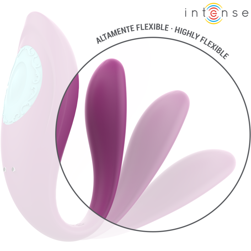 Intense - Annie Vibratore E Stimolatore A Forma Di U Telecomando Viola - INTENSE COUPLES TOYS - Vibratori | erosidea.com