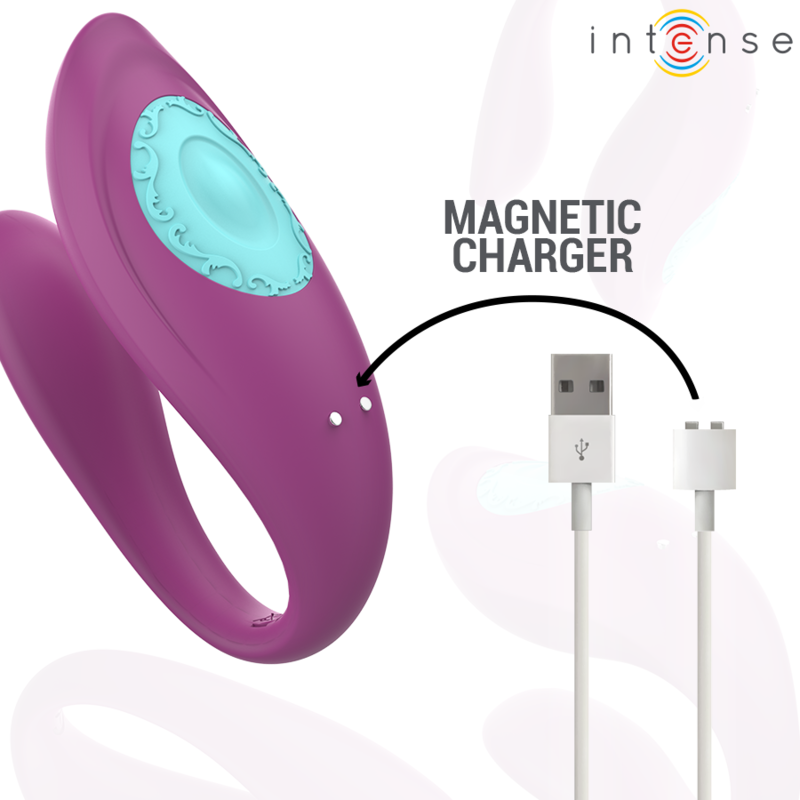 Intense - Annie Vibratore E Stimolatore A Forma Di U Telecomando Viola - INTENSE COUPLES TOYS - Vibratori | erosidea.com