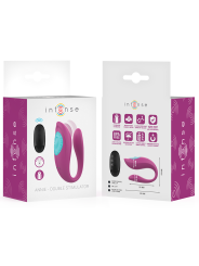 Intense - Annie Vibratore E Stimolatore A Forma Di U Telecomando Viola - INTENSE COUPLES TOYS - Vibratori | erosidea.com