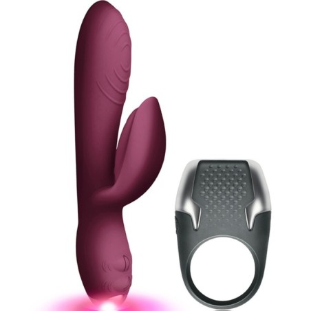 Climaximum Lamour Kit Vibratore Rabbit E Anello Per Il Pene A Led - CLIMAXIMUM - Kit del piacere e Giochi Erotici | erosidea.com