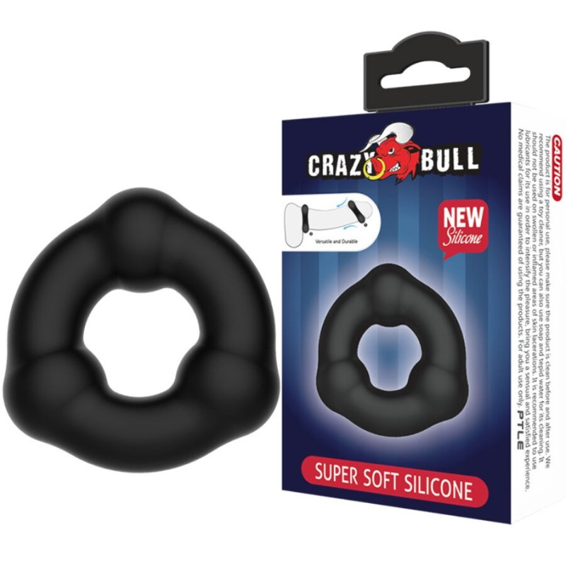 Crazy Bull - Anello In Silicone Super Morbido Con Noduli - CRAZY BULL - Anelli Fallici | erosidea.com
