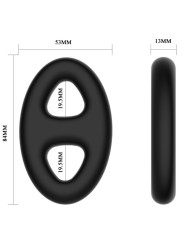 Crazy Bull - Anello Doppio Ovale In Silicone - CRAZY BULL - Anelli Fallici | erosidea.com