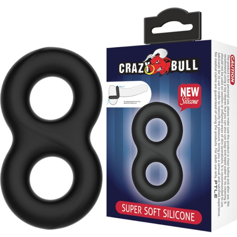 Crazy Bull - Anello In Silicone Doppio Infinito - CRAZY BULL - Anelli Fallici | erosidea.com