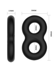 Crazy Bull - Anello In Silicone Doppio Infinito - CRAZY BULL - Anelli Fallici | erosidea.com