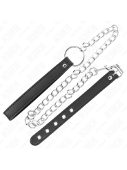Kink - Anello Pene In Pelle 215 X 2 Cm Con Catena Metallo Da 60 Cm E Cinturino In Pelle - KINK RING POWER - Costrittivi | erosidea.com