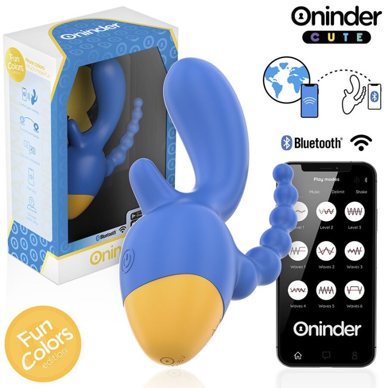 Oninder Cute - Love 3 Some Triplo Vibratore - App Gratuita - ONINDER CUTE - Vibratori con App | erosidea.com