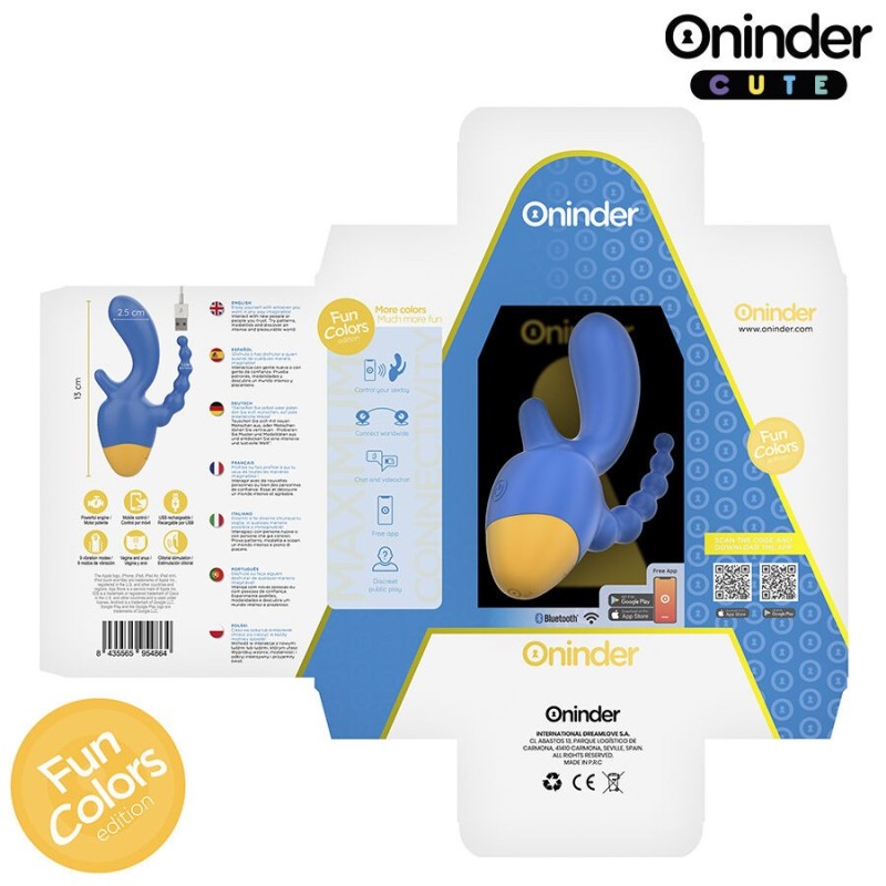 Oninder Cute - Love 3 Some Triplo Vibratore - App Gratuita - ONINDER CUTE - Vibratori con App | erosidea.com