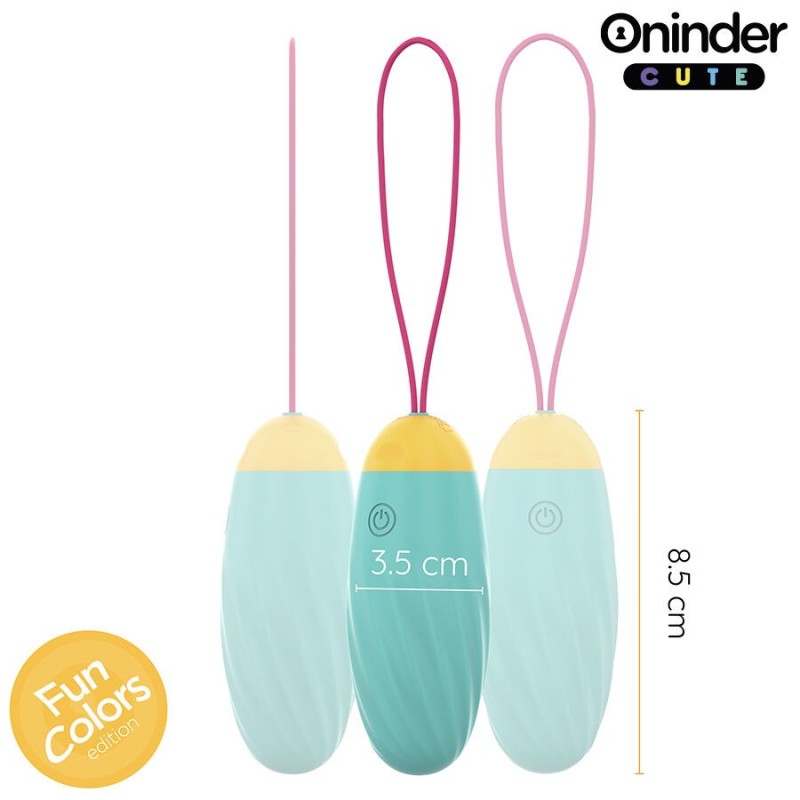 Oninder Cute - Uovo Vibro-Rotante In Silicone Con Gemma Per Amore E Piacere - App Gratuita - ONINDER CUTE - Ovetti Palline Sfere | erosidea.com