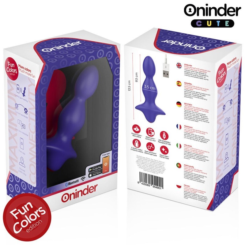 Oninder Cute - Dilatatore Anale Vibrante Love Butt - App Gratuita - ONINDER CUTE - Vibratori con App | erosidea.com