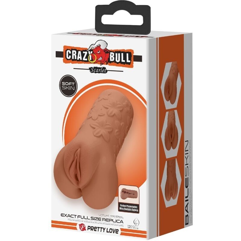 Crazy Bull - Vagina E Ano Scarlatto Design Con Fiori Carne - CRAZY BULL - Masturbatori Vagina | erosidea.com