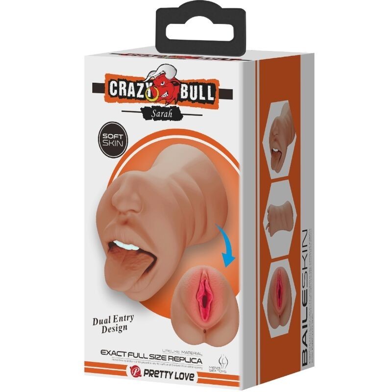 Crazy Bull - Sarah Doppio Masturbatore Bocca E Vagina Carne - CRAZY BULL - Masturbatori Vagina | erosidea.com