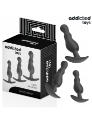 Addicted Toys - Set Di 3 Tappi Anali Modello 1 - Addicted Toys - Plug e Catene Anali | erosidea.com