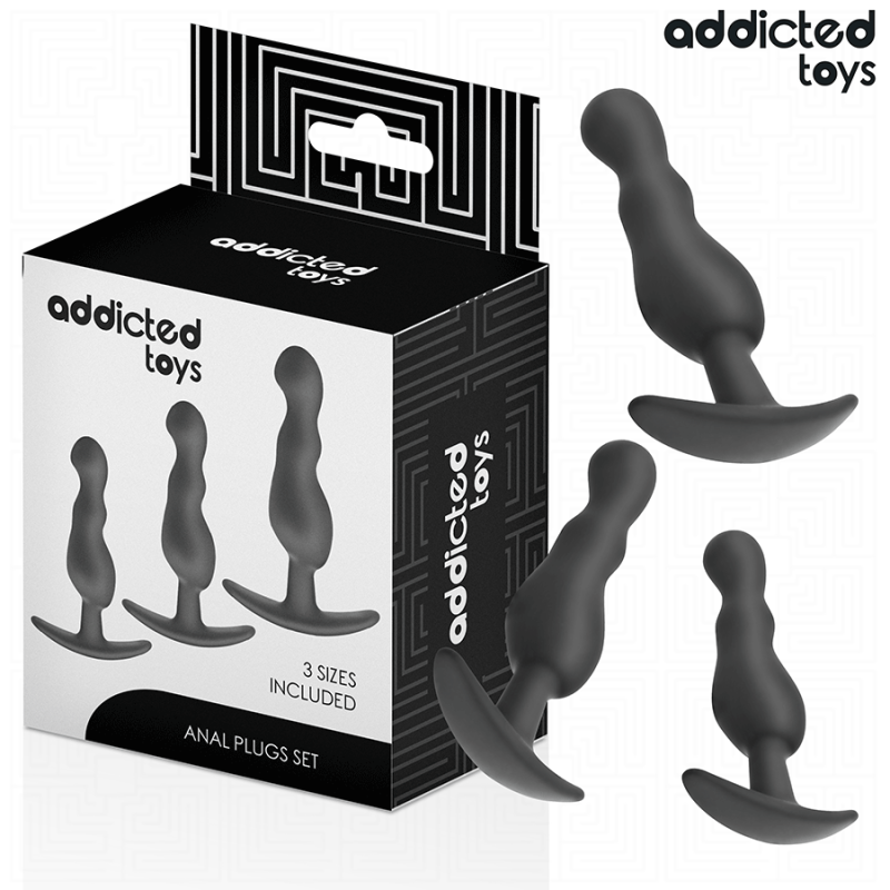 Addicted Toys - Set Di 3 Tappi Anali Modello 1 - Addicted Toys - Plug e Catene Anali | erosidea.com