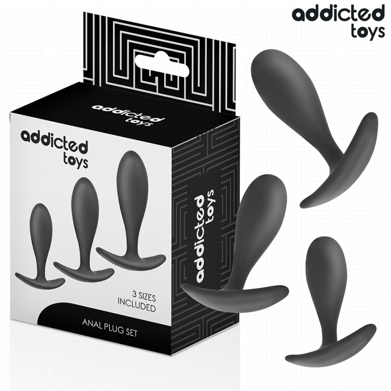 Addicted Toys - Set Di 3 Tappi Anali Modello 2 - Addicted Toys - Plug e Catene Anali | erosidea.com
