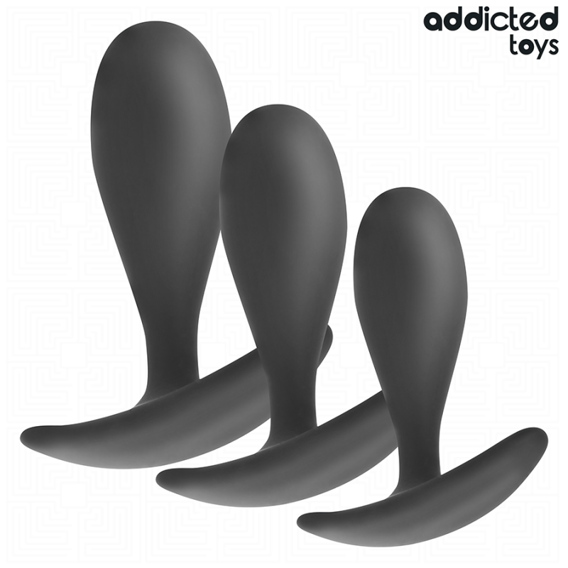 Addicted Toys - Set Di 3 Tappi Anali Modello 2 - Addicted Toys - Plug e Catene Anali | erosidea.com