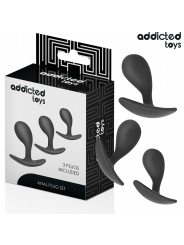 Addicted Toys - Set Di 3 Tappi Anali Modello 3 - Addicted Toys - Plug e Catene Anali | erosidea.com