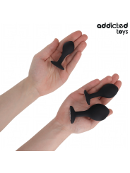 Addicted Toys - Set Di 3 Tappi Anali Con Gioiello - Addicted Toys - Plug e Catene Anali | erosidea.com